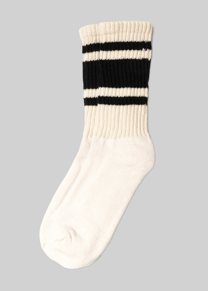 Mono Stripe Socks - Black