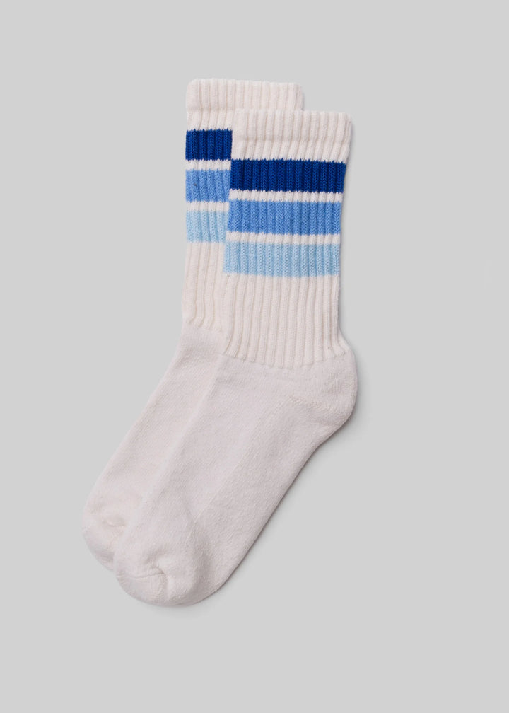 Birthday Retro Crew Socks - Blue