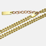 Curb Chain Necklace - Brass