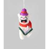 Felt Ornament - Carolling Cat