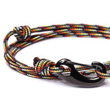 Tactical Cord Bracelet - Red / Black