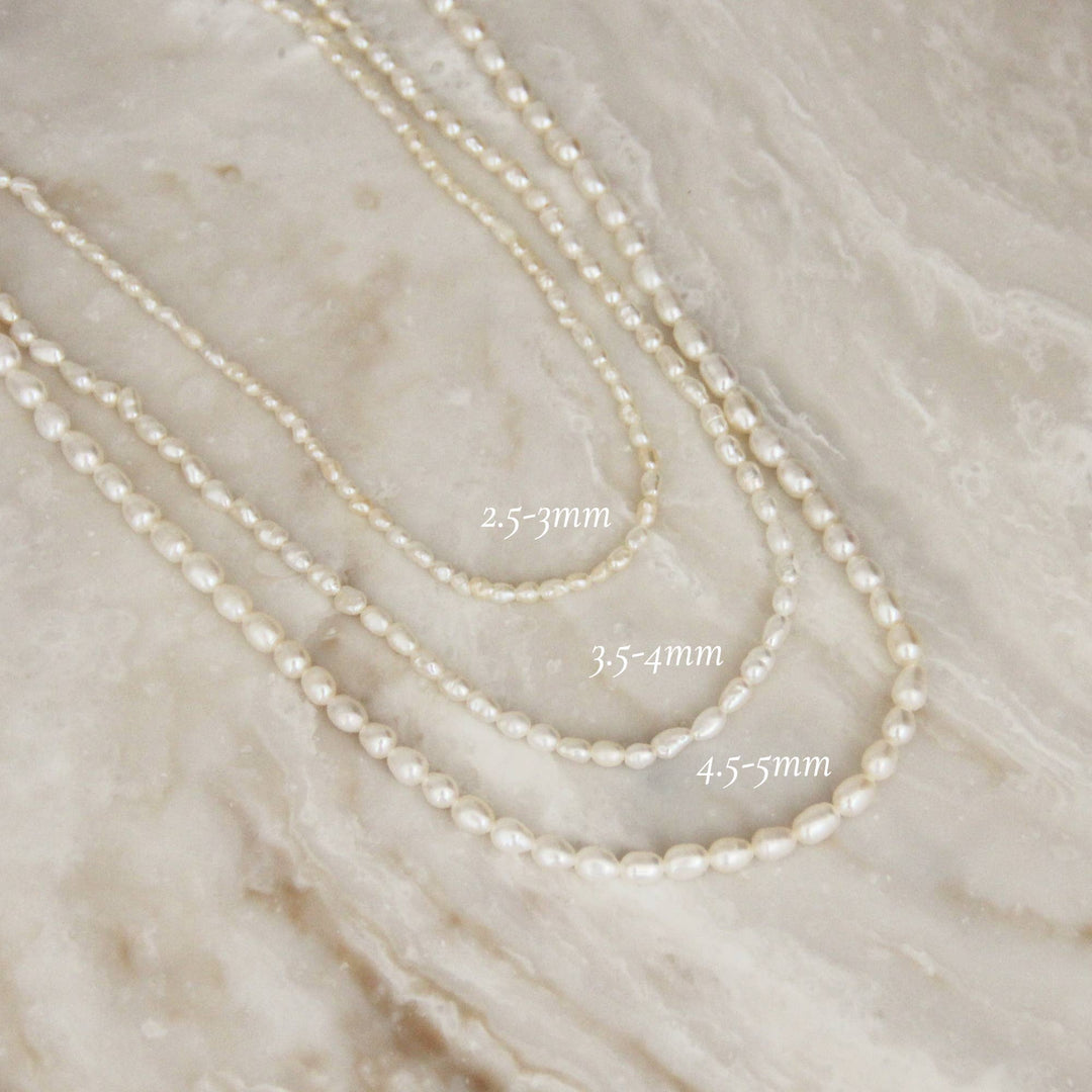 Natural Pearl Choker Necklace - Small