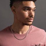 Flat Curb Chain - Silver