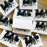 Abstract Wild Horses Match Set