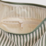 Nylon Shoulder Bag - Sage Stripe