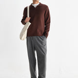 Carter Open Collar Polo - Brown