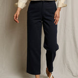 Pia Twill Pants - Navy