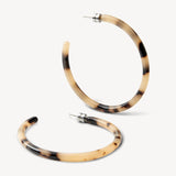 Large Hoops - Blonde Tortoise