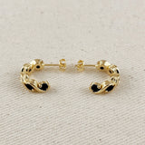 Infinity CZ Hoops - Black