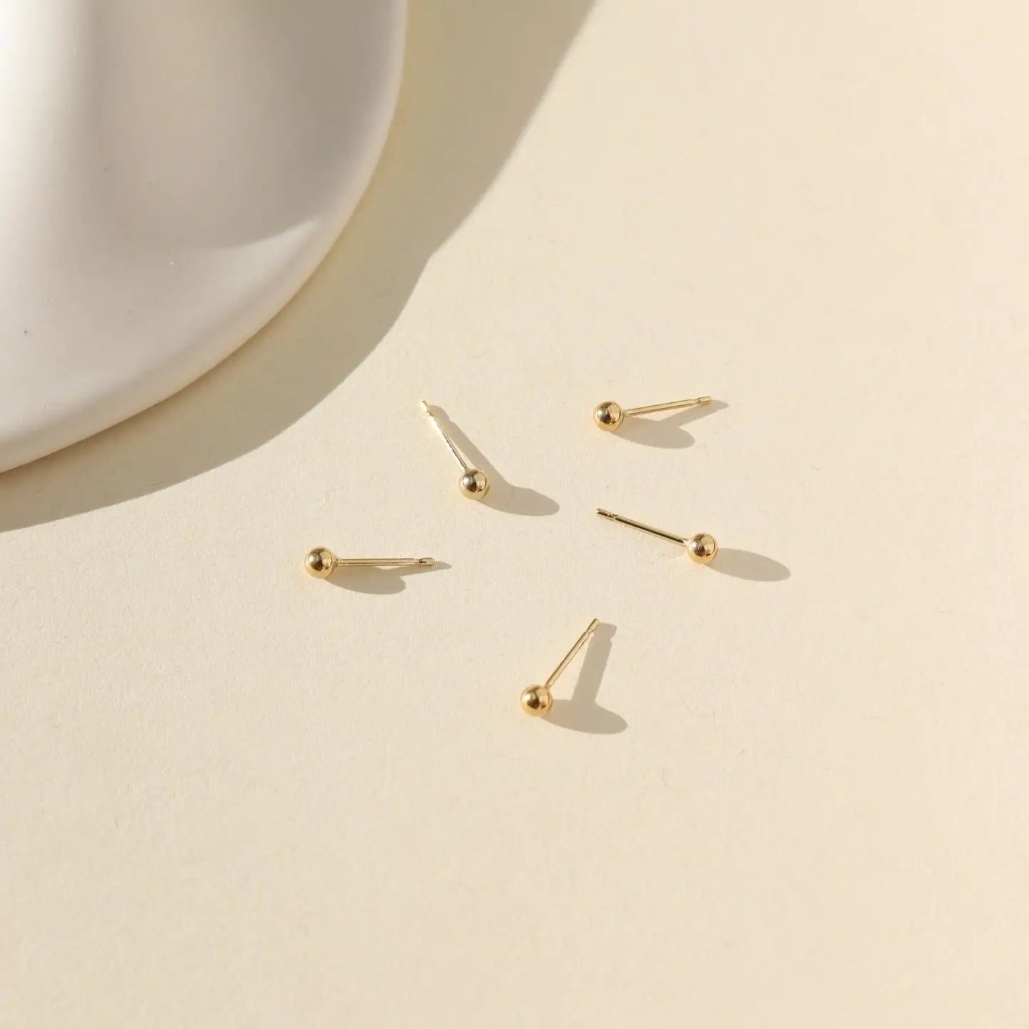 Classic Stud Earrings - Gold