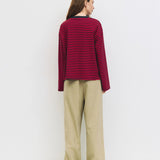 Callahan Top - Navy / Red