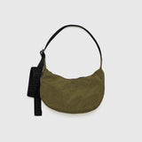 Small Nylon Crescent Bag - Seaweed
