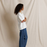 Camryn Oversized Cotton Tee - White