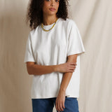 Camryn Oversized Cotton Tee - White