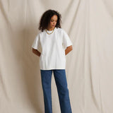 Camryn Oversized Cotton Tee - White