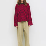 Callahan Top - Navy / Red