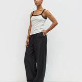 Lheane Tank Top - Black / White