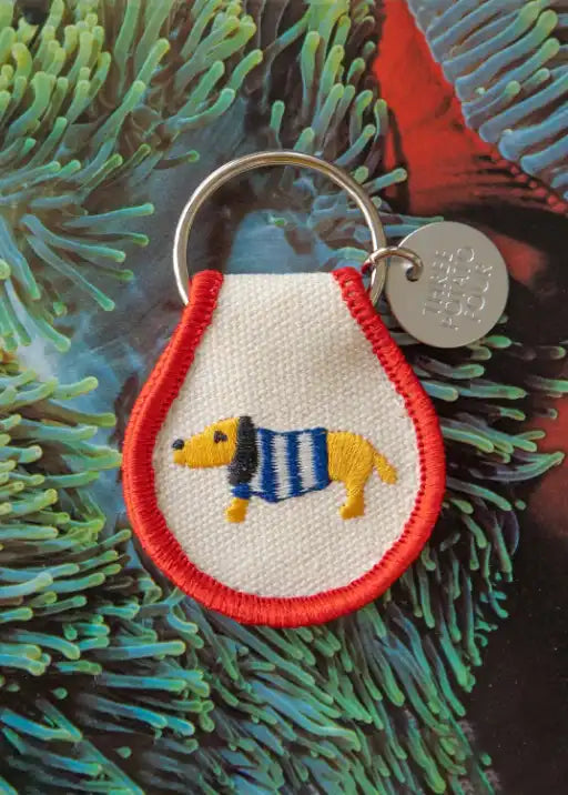 Patch Keychain - Sweater Dog