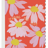 Scalloped Coneflower Sympathy Card
