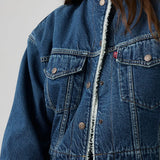 Collarless Crop Sherpa Jacket - Rouge Rumor