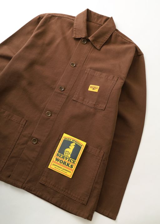 Canvas Coverall Jacket - Brown