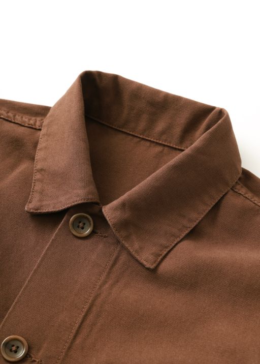 Canvas Coverall Jacket - Brown