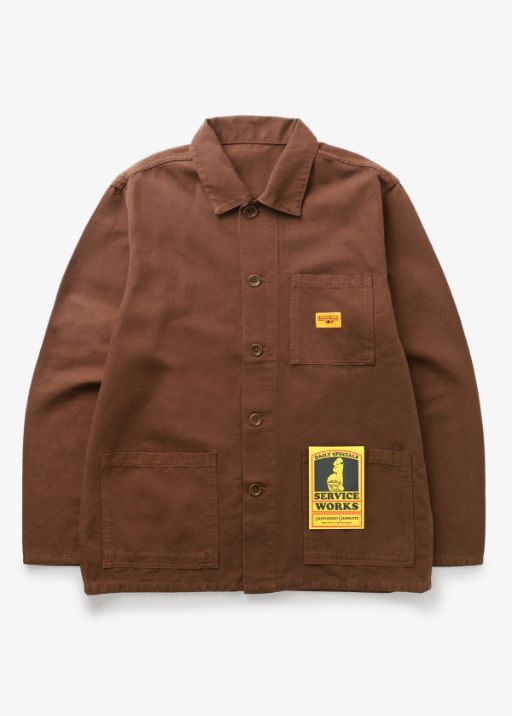 Canvas Coverall Jacket - Brown