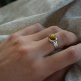 Tiger's Eye Ring - Silver