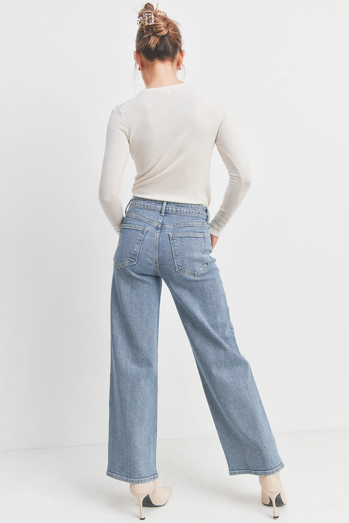 HR Full Length Straight - Light Denim