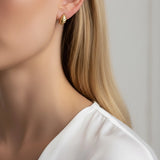 Croissant Stud Earrings - Gold
