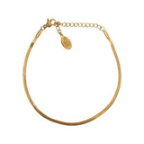 Micro Herringbone Bracelet - Gold