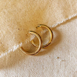 Rounded Polished Clicker Hoop - Gold