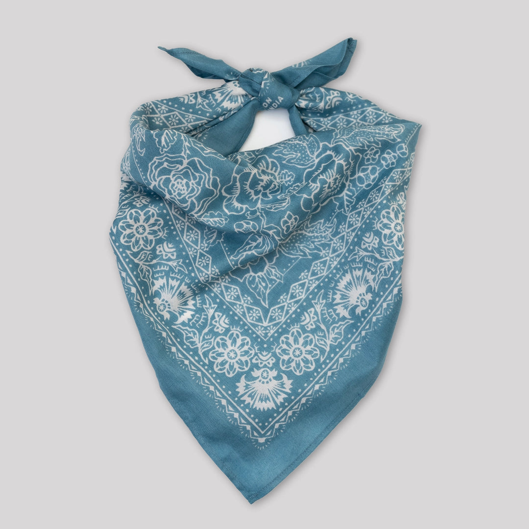 Rosey Bandana - Faded Blue