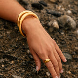 Santorini Cuff Bracelet - Gold