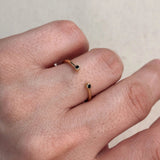 Zirconia Open Ring - Gold