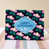 Happy Anniversary Pattern Card