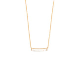 Pearl Bar Necklace - Gold