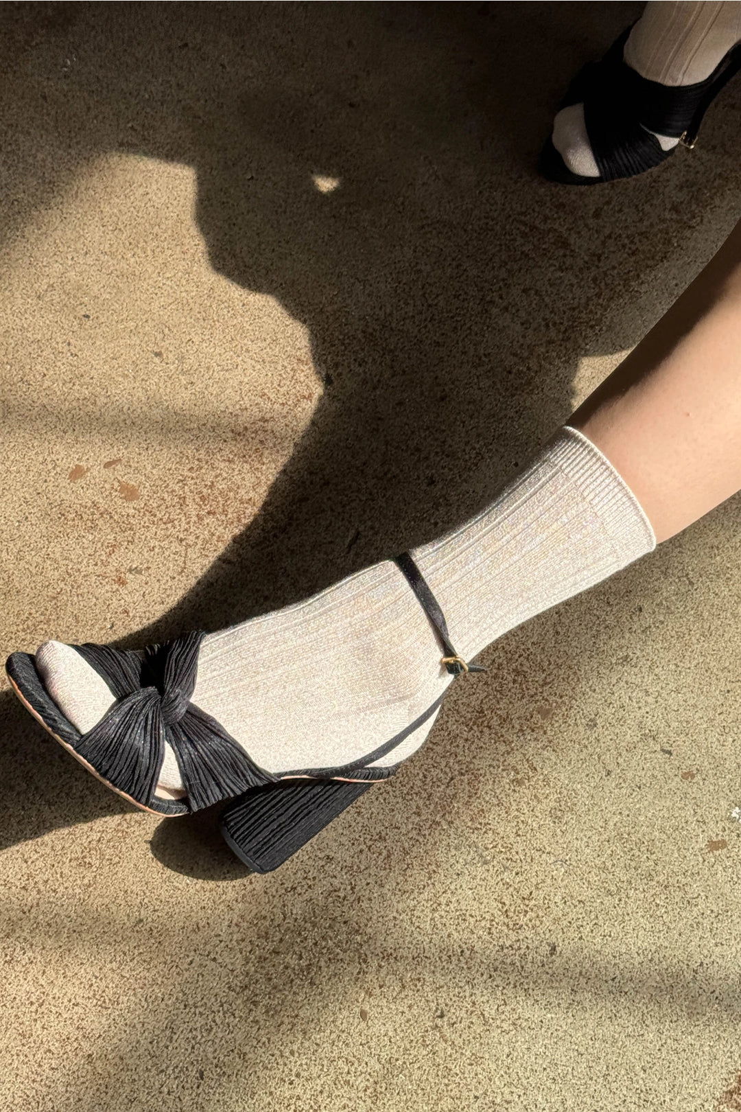 Her Socks - Ivory / Gold