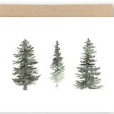Evergreen Trees Card