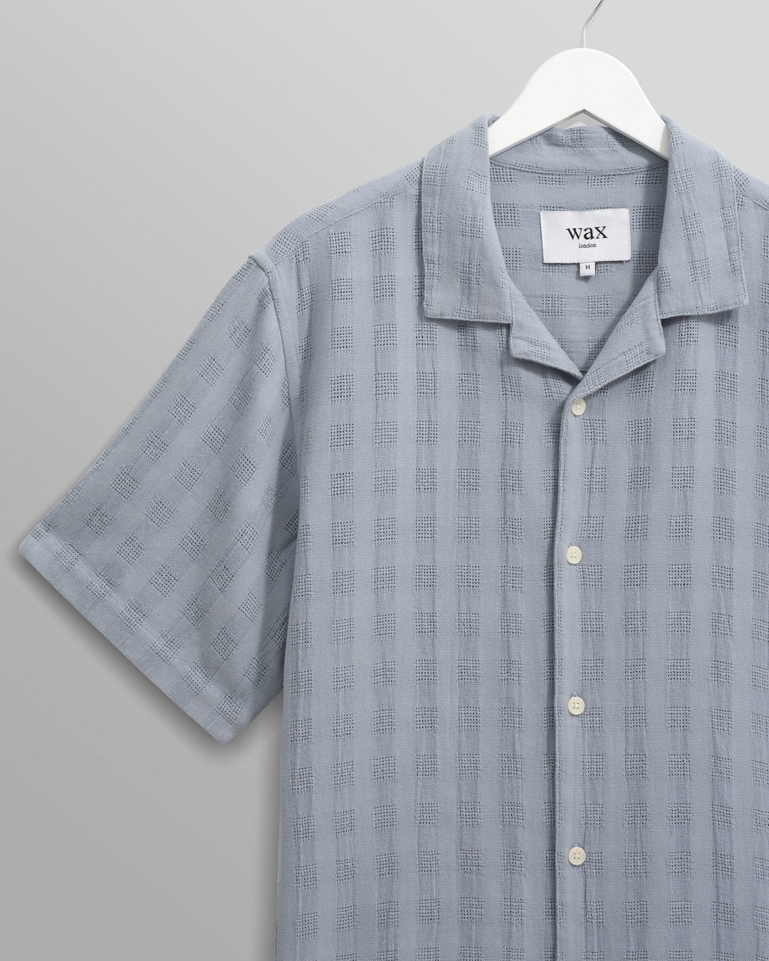 Open Weave Didcot SS Shirt - Pale Blue