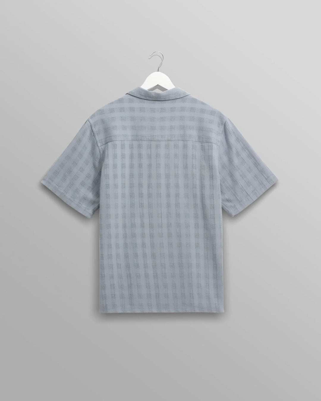 Open Weave Didcot SS Shirt - Pale Blue