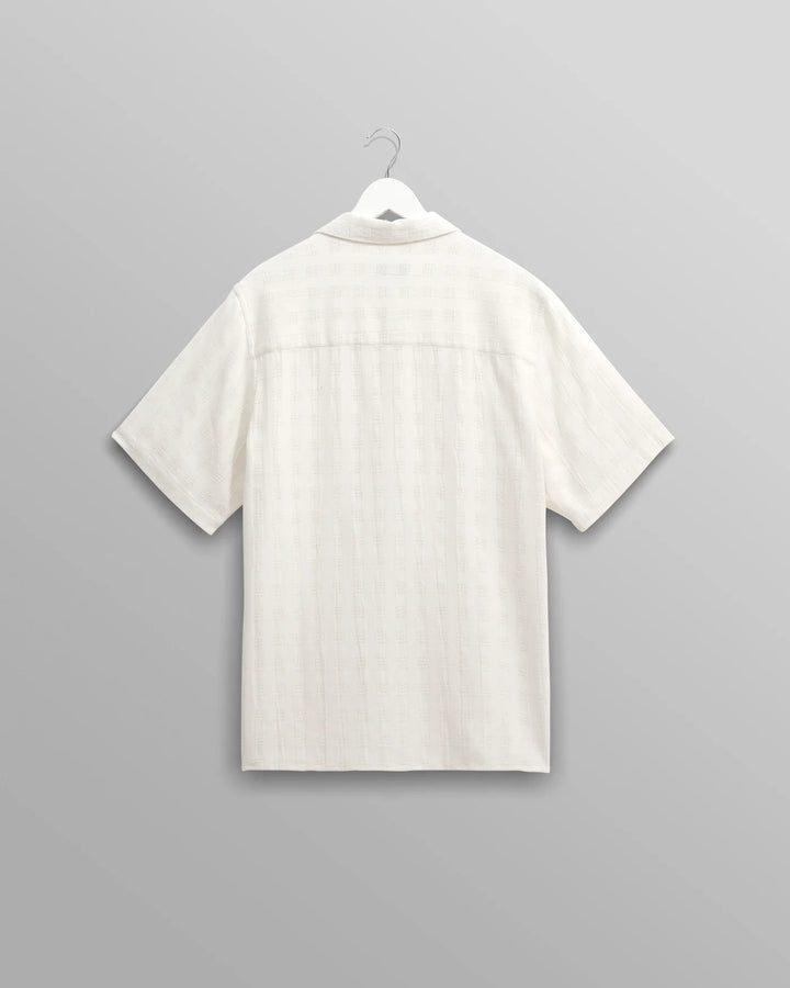 Open Weave Didcot SS Shirt - Ecru