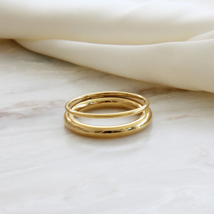 Double Band Ring - Gold