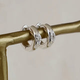 Aurum Hoops - Silver