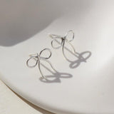 Mini Bow Studs - Silver