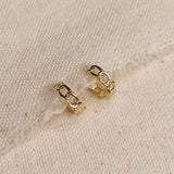 Cuban Clicker Hoop - Gold