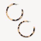 Large Hoops - Blonde Tortoise