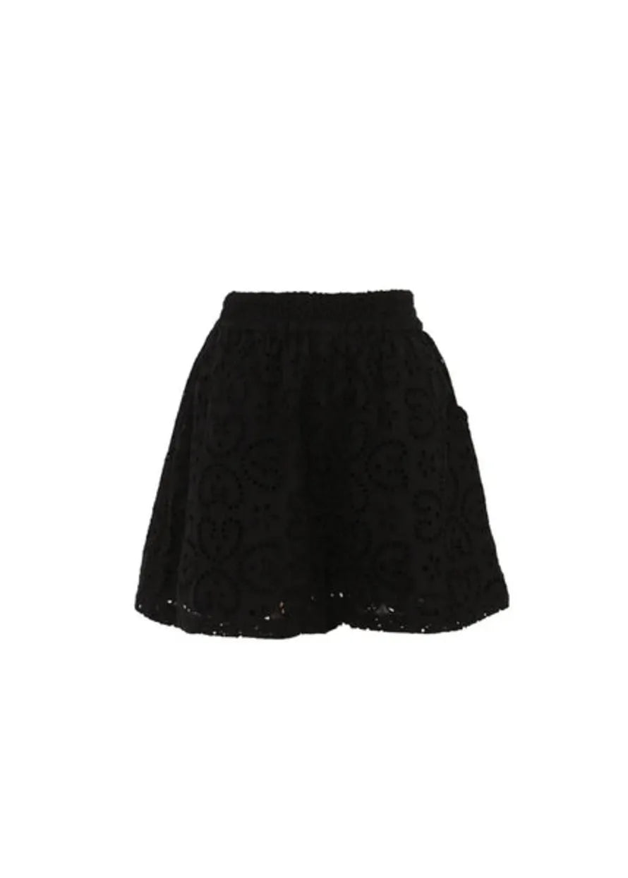 Chiara Woven Shorts - Black