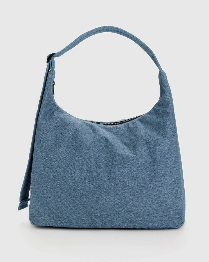 Nylon Shoulder Bag - Digital Denim