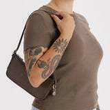 Recycled Leather Pochette - Brown